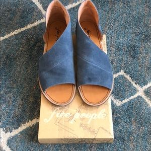 Free People Open-Toe Suede Sandal
